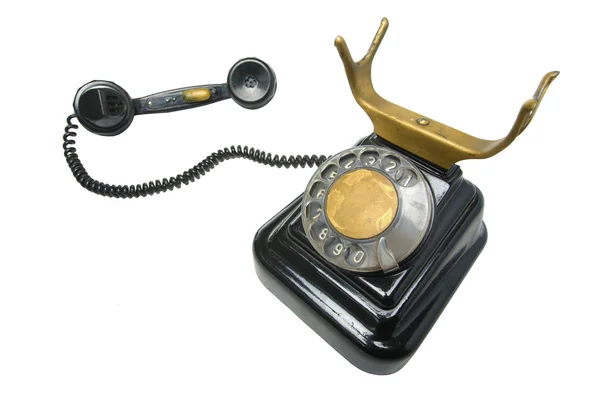 Vintage phone with disc dials — Stock Photo, Image