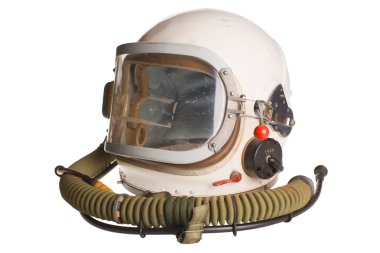 White russian soviet red army aviator helmet isolated clipart