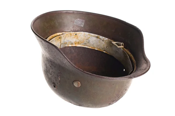 Antiguo casco oxidado alemán . — Foto de Stock