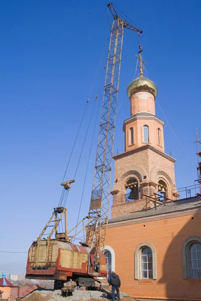 stock image Russian orthodox Christian church.