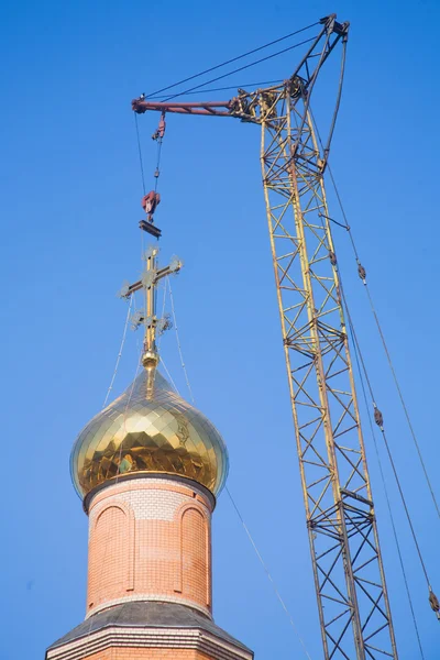 stock image Russian orthodox Christian church.