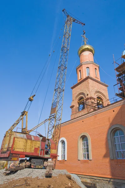 stock image Russian orthodox Christian church.