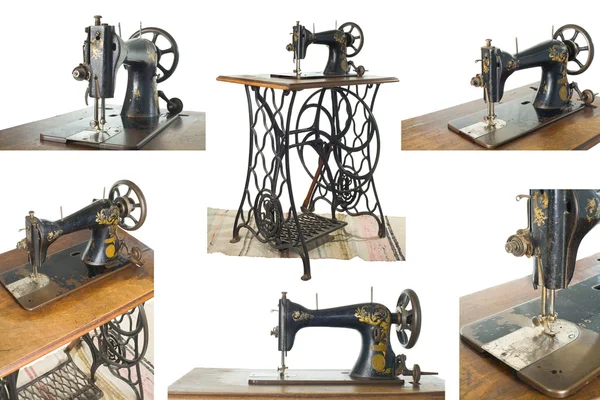 Starý šicí stroj, šicí stroje — Stock fotografie