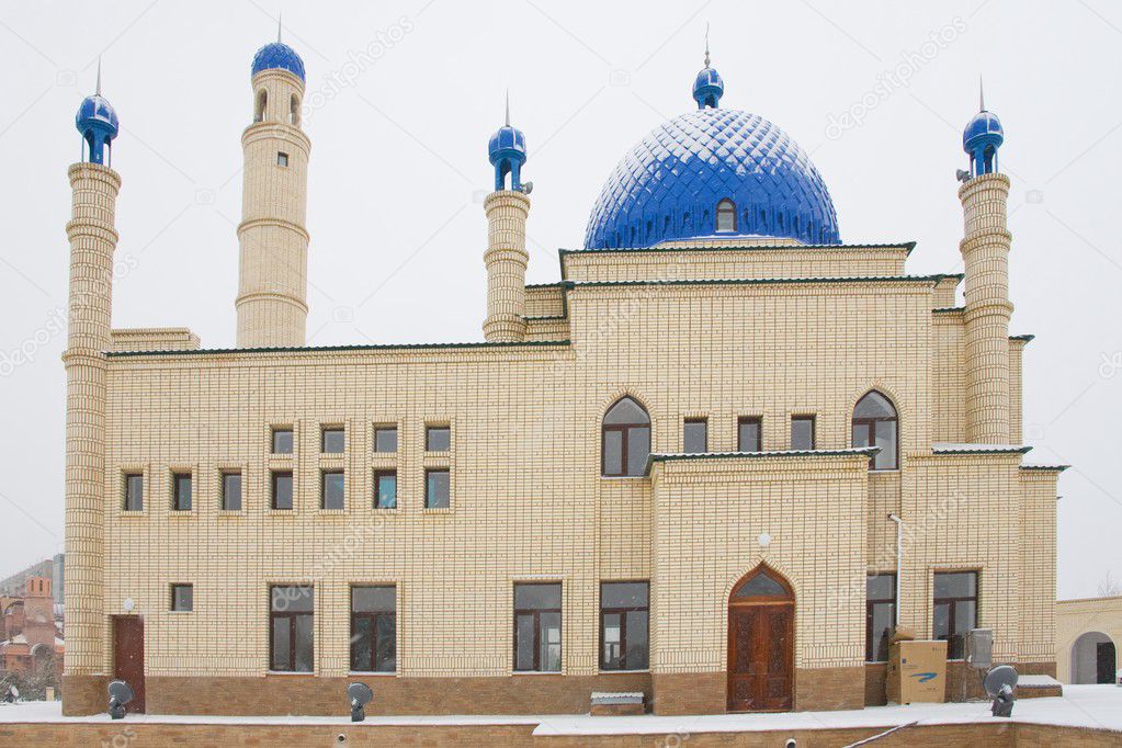 Asian muslim orthodox Islamic mosque.