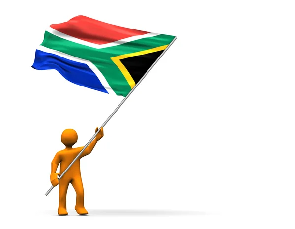 Sydafrika fan — Stockfoto