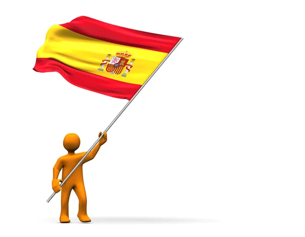 Fan av Spanien — Stockfoto