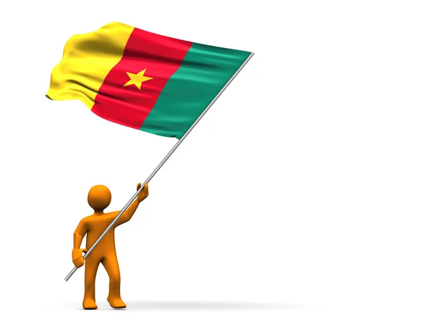 Camarões Fan — Fotografia de Stock