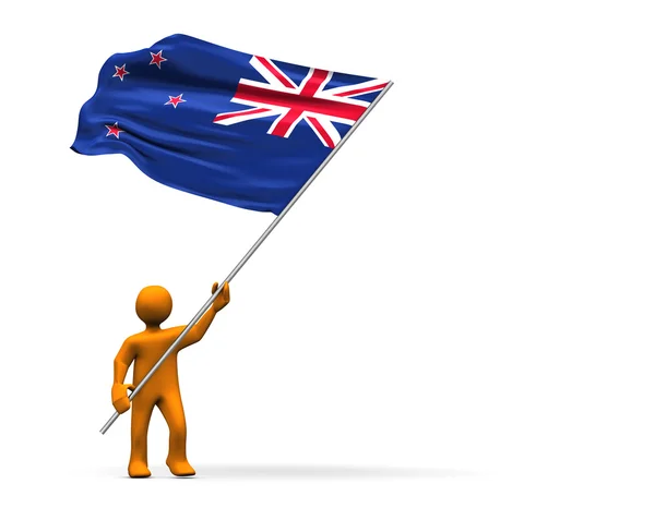 Nya Zeeland fan — Stockfoto