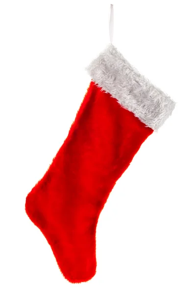 Tradicional vermelho Natal Stocking — Fotografia de Stock