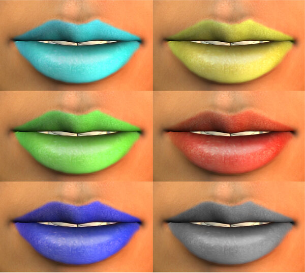 Lips color abstract