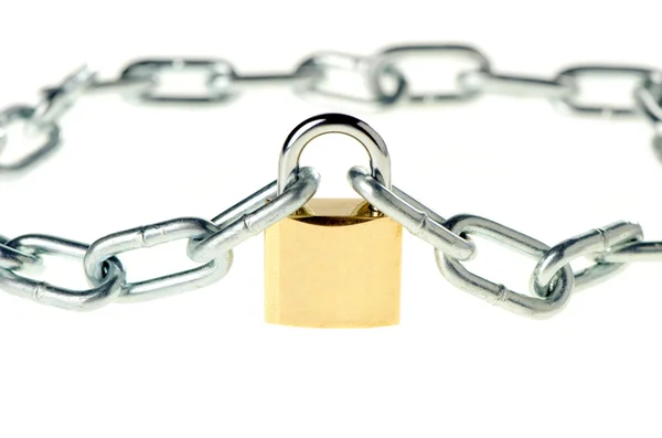 The lock with chain — Stock Photo, Image