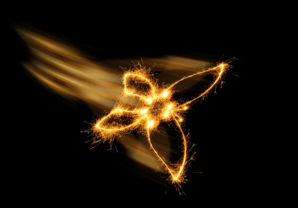 A borboleta de fogos de bengala — Fotografia de Stock