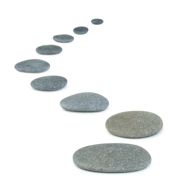 Row pebbles — Stock Photo, Image