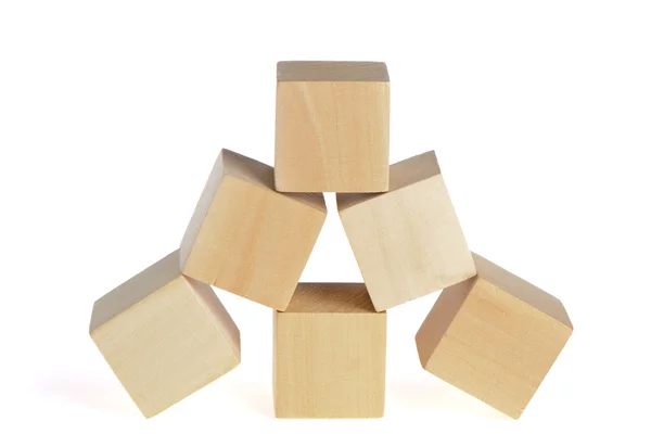 Construcción de cubos de madera — Foto de Stock