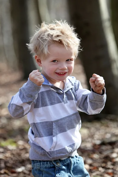 Strong, a little boy — Stock Photo, Image