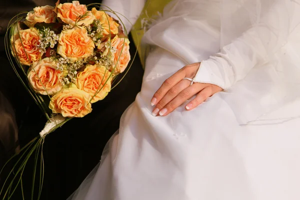 新娘花束鲜花 — 图库照片