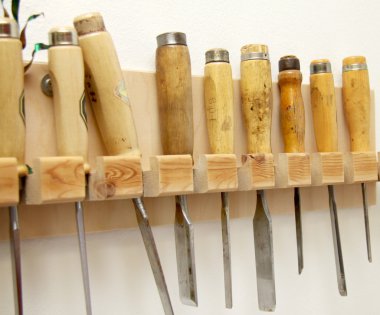 Many chisels clipart