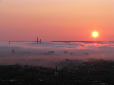 Sabah sisli şehir.