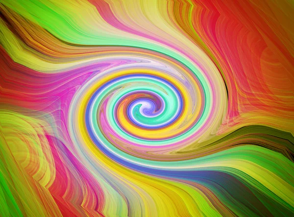 Linhas coloridas em espiral abstrata como fundo — Fotografia de Stock