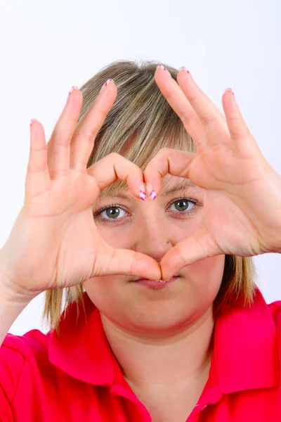 Herz-Handzeichen — Stockfoto