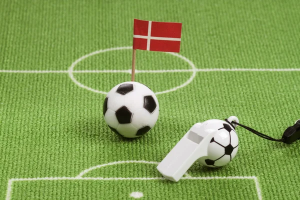 Danimarkalı futbol topu — Stok fotoğraf