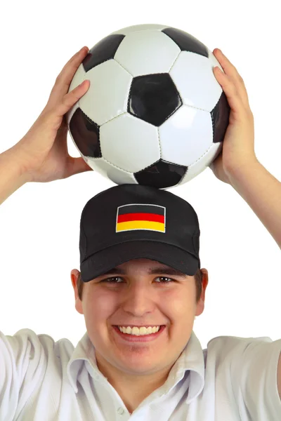 Alman futbol fanatiği. — Stok fotoğraf