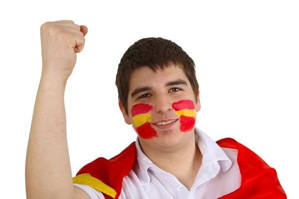 西班牙足球迷 — 图库照片