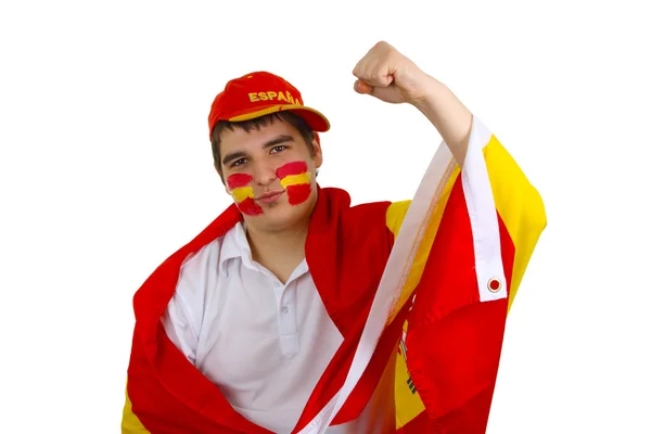 Fan espagnol de football — Photo