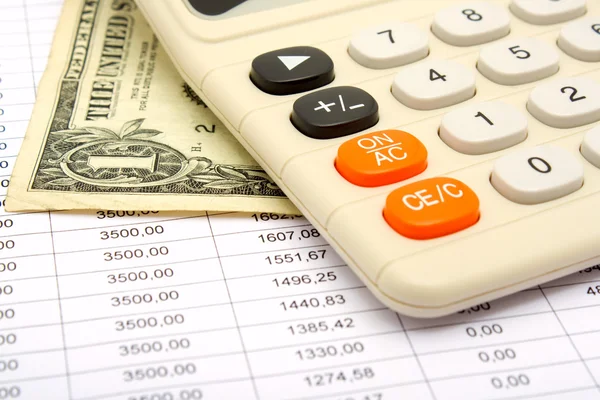 Calculation of payments under the credit — Stock Photo, Image