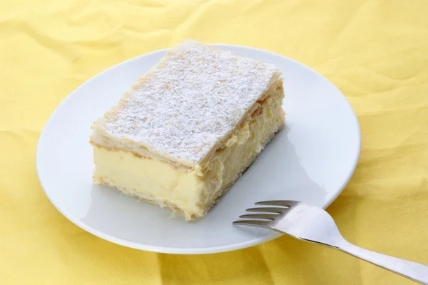 Torta fatta in casa crema — Foto Stock