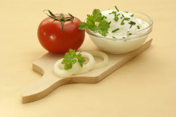 Home made curd cheese — Stock Photo, Image