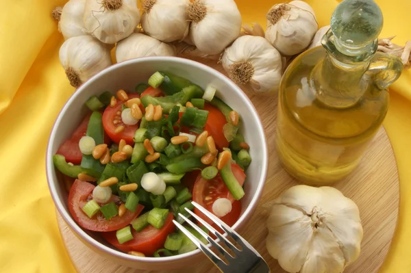 Mediterranean salad with tomato — Stock Photo, Image