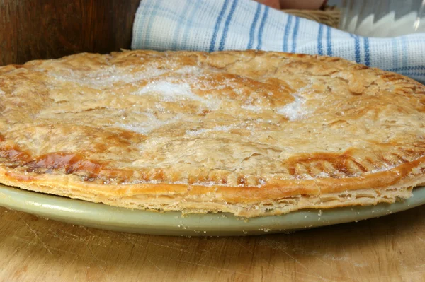신선한 홈 만든 사과 파이 — 스톡 사진