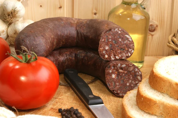 Some home made sausage — Stock Photo, Image