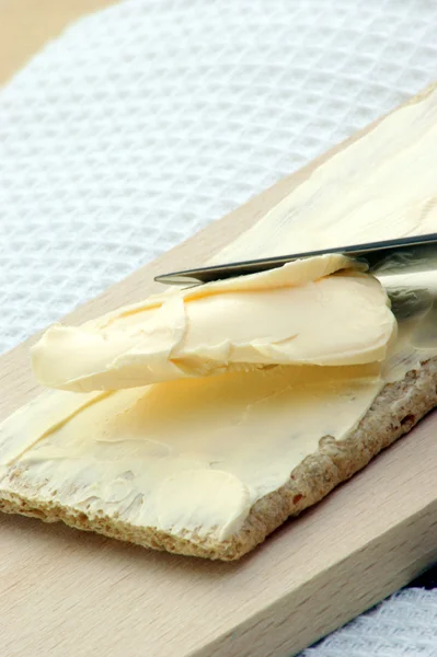 Pain croustillant au beurre — Photo