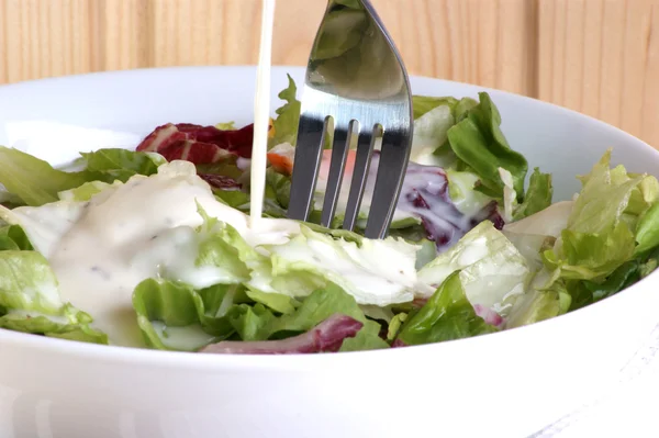 Verse organische zomer salade — Stockfoto