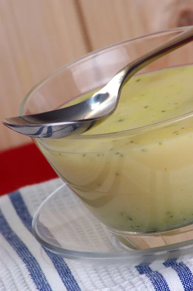 Brokkoli crema zuppa — Foto Stock