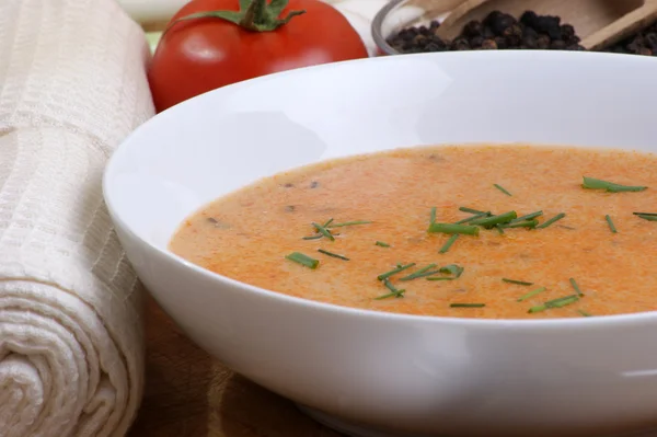 トマト クリーム スープ — ストック写真