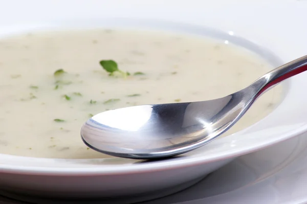 カリフラワーのクリーム スープ — ストック写真