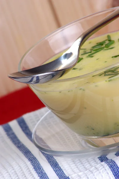 Brokkoli crema zuppa — Foto Stock