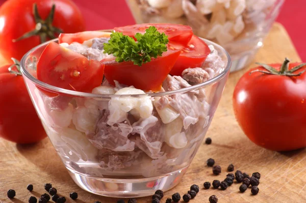 Huisgemaakte organische noodle salade — Stockfoto