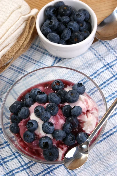 Some fresh organic blueberries — Stock Photo, Image