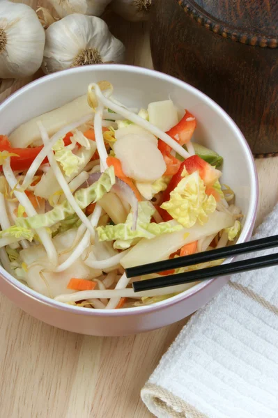 Some asian mixed vegetable in a bowl — Stock Photo, Image