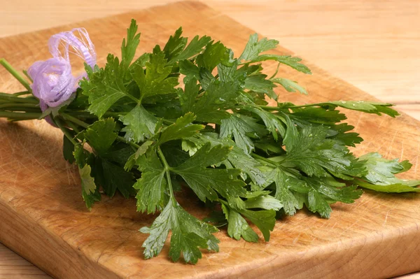 Organic parsley, ideal as spice for every kitchen — Stock Photo, Image