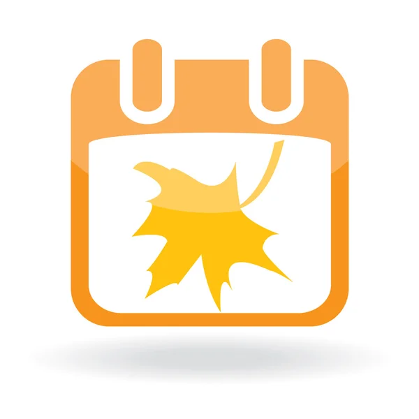 カエデの葉のカレンダー — ストックベクタ