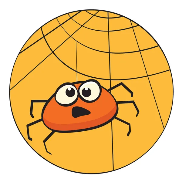 Roztomilý litte cartoon spider — Stockový vektor