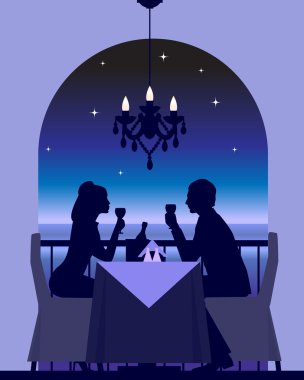 Romantic dinner date