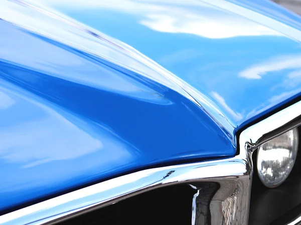 Azul vintage coche — Foto de Stock