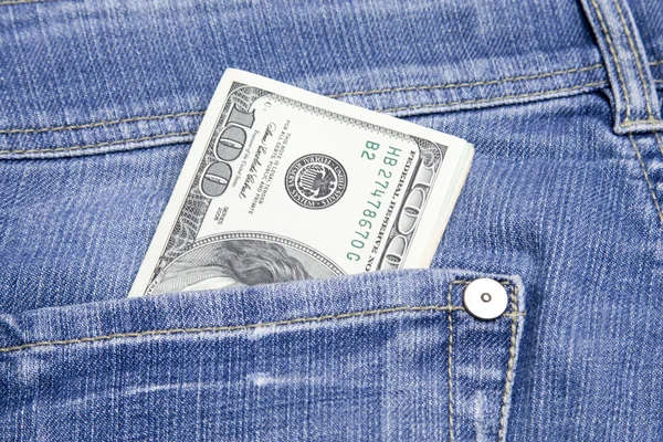 Dinero en el bolsillo —  Fotos de Stock