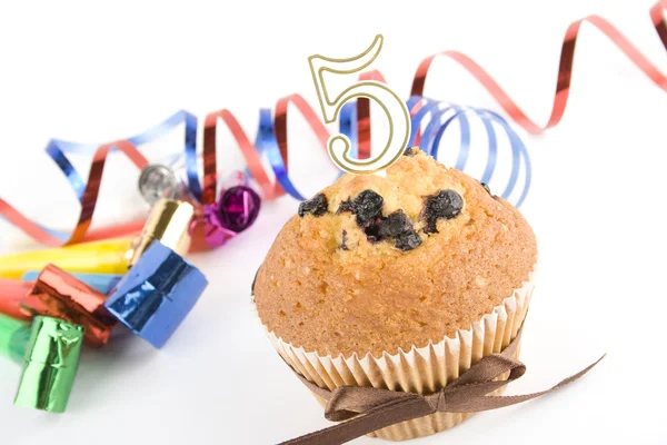 Tort z okazji piątej rocznicy — Zdjęcie stockowe